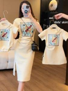 High-End Beach Vacation Family Outfit Summer Collection Cotton Blend Comfortable Casual Wear for up to Four Family Members