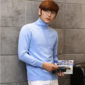 Turtleneck Men Cashmere Cotton Blend Pullover Jumper 2025 Autumn Winter Vetement Homme Ropa Hombre Pull Homme Hiver Sweater