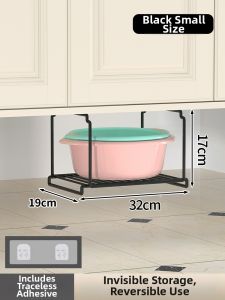 MUGG | Space Saving Bathroom Storage Rack Under Table Hanging Basket