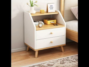 Two tone color matching Modern Nordic style Drawers home Bedside Table Night Stand Storage Cabinet for Bedroom Decoration