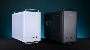 Slevcase ENVISION Micro-ATX Case Black White Compact PC Gaming Casing