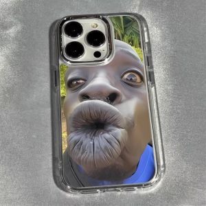 Funny Man Pattern Luxury Phone Case for iPhone 18 17 Air 16 15 14 11 Pro Max 16 15 Plus X XS 7 8 Soft Clear Protective Cover