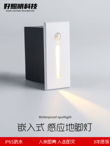 Staircase Induction Lamp LED Human Body Sensor Floor Lamp Embedded Hotel Corridor Wall Corner Step Light Night Light Decor