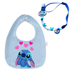 Disney | Kawaii Baby Feeding Apron Baby Bottle Chain Plastic Bead Chain Clip for Baby Carriage Chewing Mouth Guard Newborn Gift Ornament