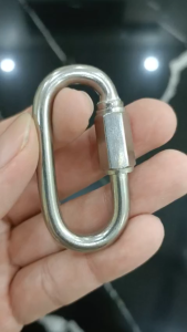 Móc Nối Xích Chữ C (5x2 cm) Bằng Inox 304 (Số 6) 6mm - Phụ Kiện Kết Nối Dây Chống Gỉ (32g)
