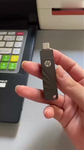 HP | HP 762C Dual USB/Type-C Flash Drive 3.2 High Speed 256GB 64GB 128GB 2 in 1 for Phone and Computer Rotation Memory Stick Pendrive