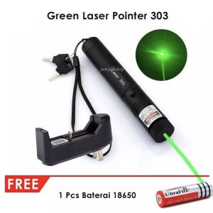 Murah green laser pointer BONUS CHARGER DAN BATTERY