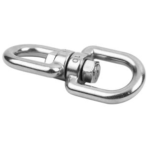 POWER&STRONG | 304 Stainless Steel Rotating Ring Pet Chain Link 8-Shaped Anti-Tangle Hook