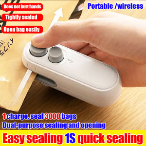 Portable Household Mini Electric Heat Sealer Machine Plastic Sealing Packaging Food Hand Pressure Plastic Sealing Device