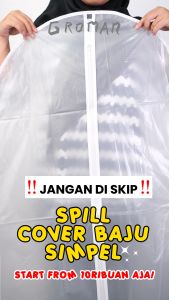 Plastik Cover Baju Pakaian Anti Debu Dust Proof Organizer Pelindung Baju Laundry