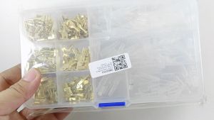 Skun Kabel Gepeng Terminal Gold Cover Transparan 270pcs