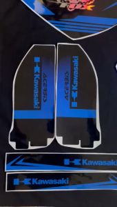 Stiker KLX BF 150 Decal & Motif Supermoto Hitam
