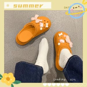 QZshop สินค้าพร้อมส่ง รองเท้าหัวโตแฟชั่น รุ่นนี้มี 5 สีให้เลือกเน้นๆ พร้อมง่นน้องโบว์น่ารักมากๆ ทำจากยางคุณภาพดี ราคาคุ้มมาก ไม่ซื้อคือพลาดแล้วนะสาว