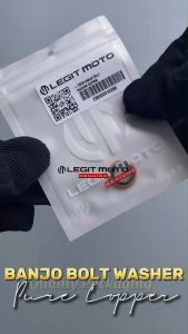 LEGITMOTO BANJO BOLT WASHER PURE COPPER 12MM HIGH-PRESSURE SEALING RING OIL GASKET L-10296 UNIVERSAL FOR MOTORCYCLE 1PC