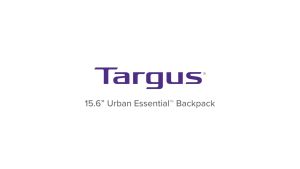 TBB594GL(Black) / TBB59404GL(Grey) - Targus 15.6" Urban Essential™ Laptop Backpack