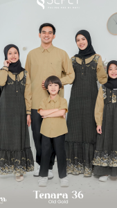 SARIMBIT SEPLY TENARA OLD GOLD TERBARU 2026 GAMIS TERMURAH COCOK UNTUK LEBARAN KELUARGA