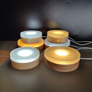 Aromatic DIY Creative Wooden Base Night Light