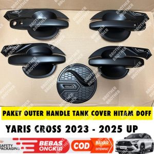 Paket Outer Handle Tank Cover Yaris Cross GR Sport 2023 2024 2025 Hitam Dop Doff