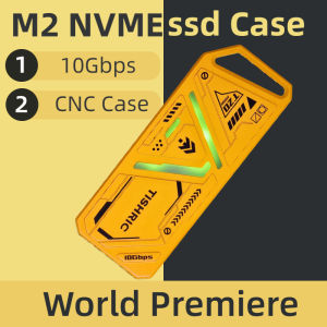 TISHRIC NVME Enclosure External Hard Drive SSD Case for Hard Drive 1.8Inch External Case M2 NVME SSD for Gaming PC Laptops PS4/5