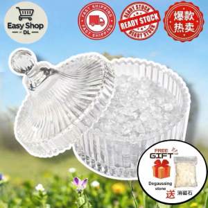 Mangkuk Kitchenware Glass Cleansing Degaussing Crystal Bowl + Free White Degaussing Stones