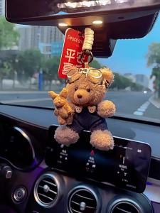 Creative Adorable Luxury Car Interior Plush Bear Charm