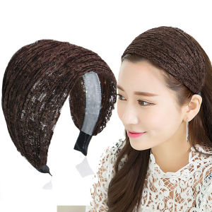 South Korea Cover Gray Hair Headband Female Easiest for Match Outdoor Non-Slip Wide Brim Hair Hoop Super Wide Headband Internet Celebrity Headband Headwear