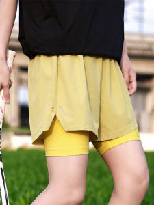 Quick Dry Fitness Pants Men Women Sports Shorts Bicycle Riding Inner Lining Casual Shorts Polyester Spandex Blend Summer