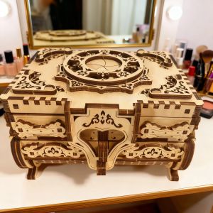 new 3D Wooden Musical Jewellery Box Model Toy Puzzle DIY Wooden Puzzle Assembly Educational Birthday Gift Valentines Day Gift high-quality
