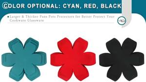 12Pcs Felt Pot Pan Protecetors Anti Scratch Non-Stick Divider Pads Pan Bottom Heat Insulation Protect Kitchen Tools〔CC11〕