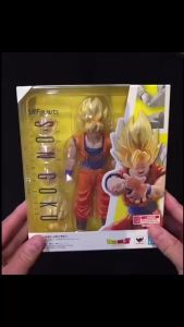 Bandai | In Stock 100% Original Bandai SHF Dragon Ball Z Super Saiyan Son Goku Full Power Movable Anime Action Figure Original Retail Box