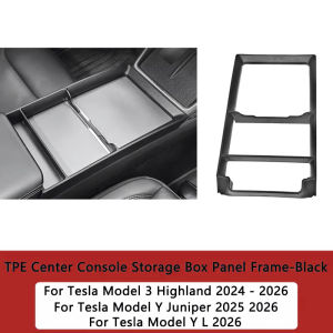 Center Console Wrap for Tesla Model 3 Y YL Juniper 2025 2026 Central Control Panel Frame Storage Box Organizer Glasses Holder