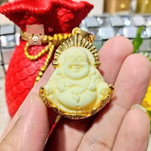 (Có Video) Mặt Dây Chuyền Phật Di Lặc Trái Ngà Cao Cấp Mặt Nhỏ - Đeo May Mắn Bình An - Lokalo 23922