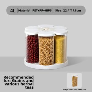 Ankou | Sealed Food Storage Container Rotating Rice Bin