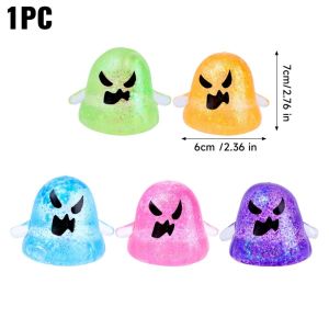 Halloween Ghost Maltose Squishy Slow-Rebound Stress-Relief Toy Venting Squeezing and Prank Toy