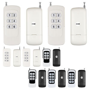 315MHz/433MHz Remote Control Duplicator 6/8 Buttons Garage Door Gate Opener Universal Distance Control for Electric Gate