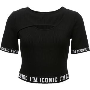 Áo Thun Nữ Vero Moda Mùa Thu Tay Ngắn Cổ Tròn Ôm Vừa Vặn Phong Cách Đường Phố Thường Ngày Có Chi Tiết Đan Xen