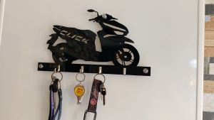 CLICK Motorcycle Black Organizer 4Hooks