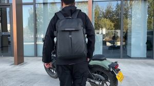 Fashion Motorcycle Riding Backpack For men Multifuntional Stretch Waterproof Helmet Bag Beg belakang lelaki