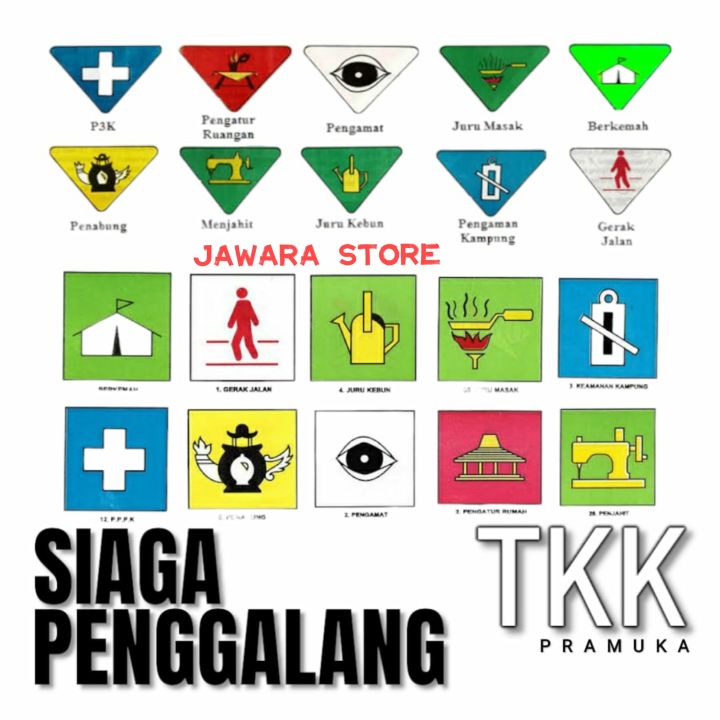 Bet Badge TKK Tanda Kecakapan Khusus Wajib Pramuka SIAGA PENGGALANG