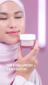 Wardah Deep Water Restore Gel Moisturizer 14X Hyaluron + Pentavitin Boost Skin Moisture & Repair Skin Barrier Light Hydrating Facial Gel 30g