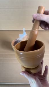 SUGA พร้อมส่ง ชุดครกและสาก ชุดครกพลาสติกแบบพกพา ตำพริก ตำกระเทียม ตำยา ครกขนาดเล็ก น้ำหนักเบา ทำความสะอาดง่าย COD SUR326