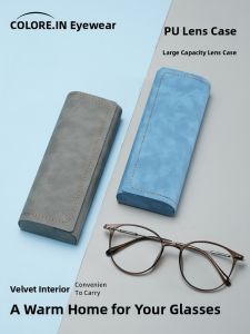 COLORE.IN | Portable Retro Anti-Pressure Large Capacity Eyeglass Case