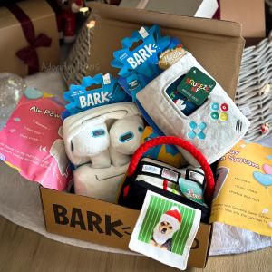 Squeaky BARKBox Christmas Xmas Airpawds AirPod Polaroid Throwcooker Gameboy Interactive Snuffle Puzzle Nosework Hide Treats Plush Pet Dog Puppy Cat Soft Toy Squeaker Crinkle Sound