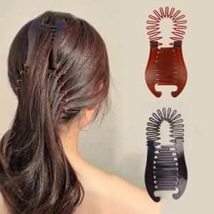 C.three Ponytail Banana Hair Clip Women Large Hair Clip High-end Hair Accessory