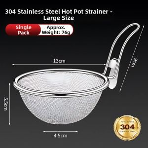 Hanging Edge Hot Pot Strainer 316 Stainless Steel