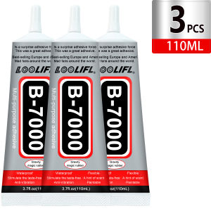 LOOLIFL | Multipurpose B7000 110/50/25/15/ML Super Glue Clear Strong Adhesive For Jewelry Phone Repair Nail Art Wood Glass Charms DIY Tool