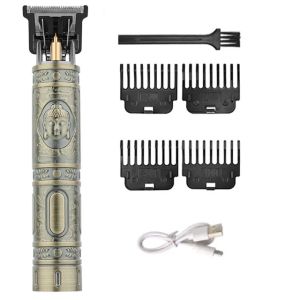 2026 T9 Hair Trimmer Men Electric Clipper Professional Cordless USB Rechargeable Carving Barbers Haircut Machine 0mm Bald Shaver