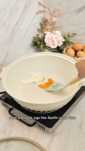 freemir Wajan Anti Lengket 24cm Vya Series Wajan Semi Presto dengan Teknologi Micro Pressure Double Bottom