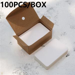 1Box Kraft Paper Card Blank Business Cards Greeting Card Writing Message Note Card Bookmark Label Wedding Party Invitations