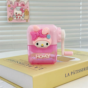 New Genuine Sanrio Hand-Cranked Pencil Sharpener Primary School Kindergarten Kids Dedicated Penknife Melody Puppy